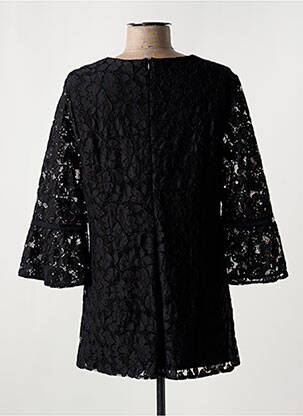 Tunique manches longues légère et transparente noir FRANK WALDER femme