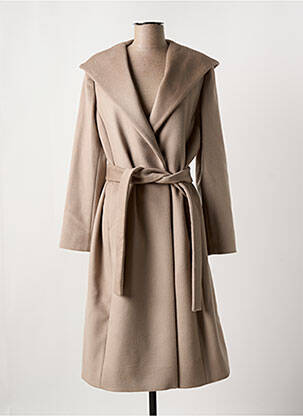 Manteau long marron ELENA MIRO pour femme