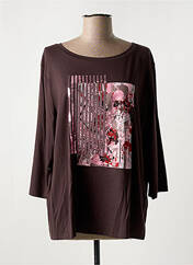 T-shirt marron FRANK WALDER pour femme seconde vue