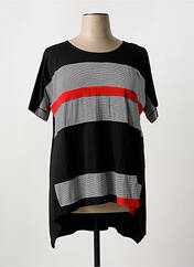 Tunique manches courtes noir FRANCK ANNA pour femme seconde vue