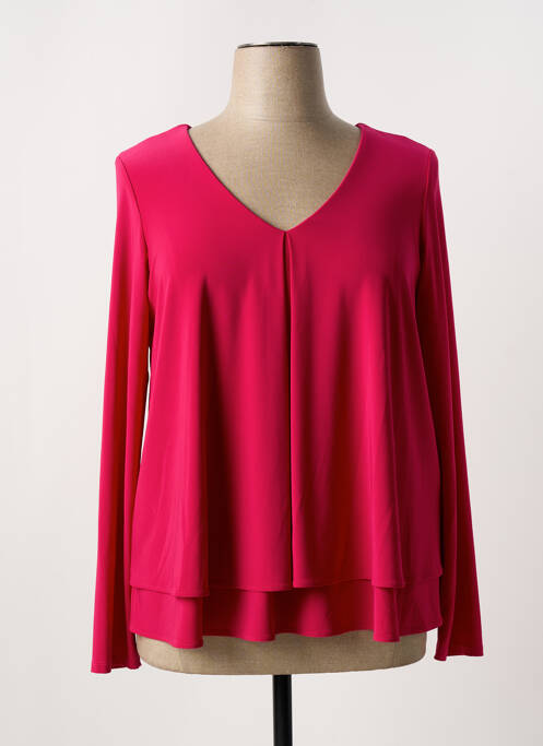 Top stretch manches longues rose JOSEPH RIBKOFF femme