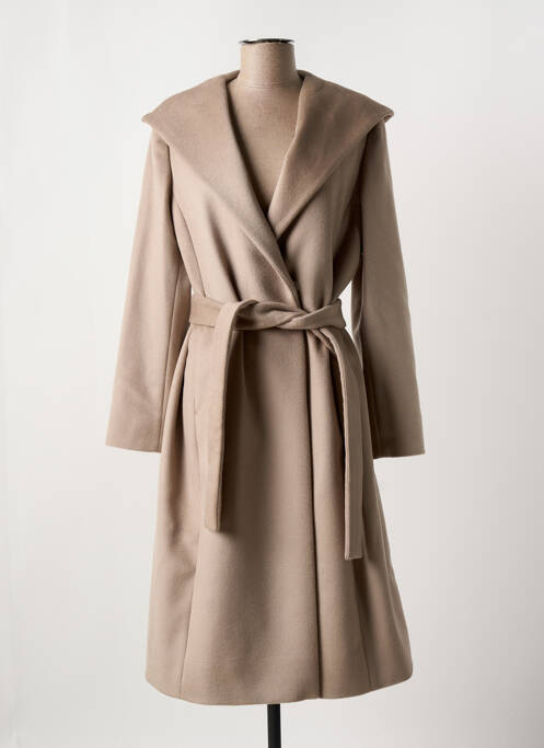 Manteau long marron ELENA MIRO pour femme