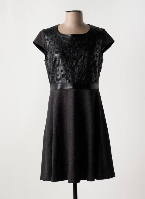 Robe mi-longue noir DIVAS pour femme