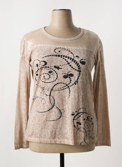 T-shirt beige FRED SABATIER pour femme