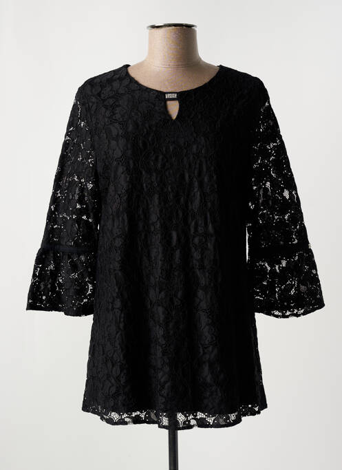 Tunique manches longues noir FRANK WALDER pour femme