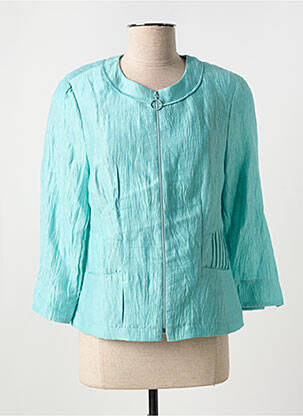 Veste casual epaulette bleu FRANK WALDER femme