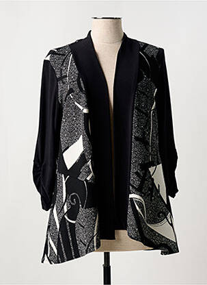 Gilet manches longues manches 3/4 noir JOSEPH RIBKOFF femme