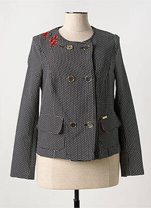 Veste chic fermeture boutonnée sur le devant noir TUZZI femme
