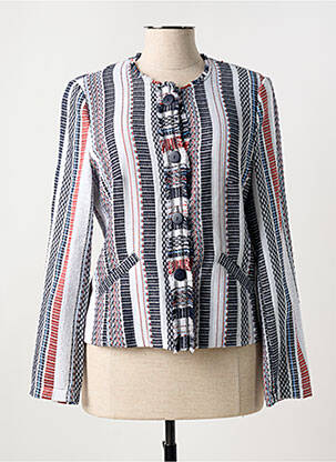 Veste chic poches bleu FRANK WALDER femme