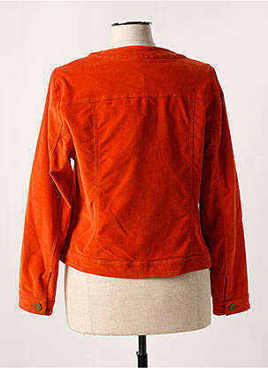 Veste casual col rond orange PAUSE CAFE femme