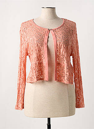 Gilet manches longues stretch orange DIVAS femme