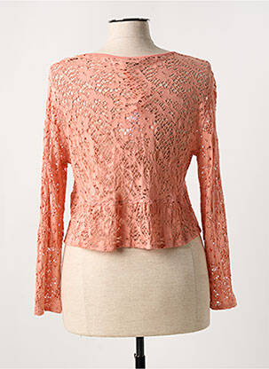 Gilet manches longues stretch orange DIVAS femme