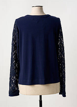 Gilet manches longues col rond bleu SOMMERMANN femme