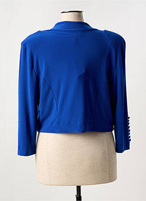 Veste casual epaulette bleu JOSEPH RIBKOFF femme