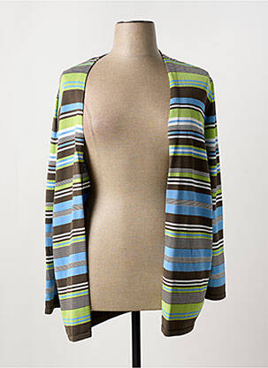 Gilet manches longues stretch vert FRANK WALDER femme