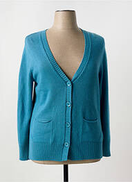 Gilet manches longues resserrée sur le bas bleu FRANK WALDER femme