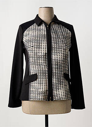 Veste casual col chemisier noir TINTA STYLE femme
