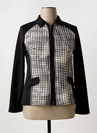 Veste casual col chemisier noir TINTA STYLE femme