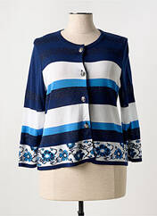 Gilet manches longues bleu SAINT CHARLES pour femme seconde vue