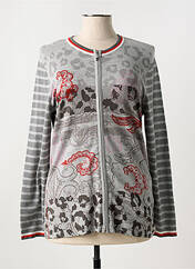 Gilet manches longues gris FRANK WALDER pour femme seconde vue