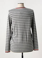 Gilet manches longues gris FRANK WALDER pour femme seconde vue