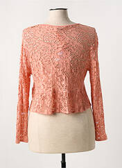 Gilet manches longues orange DIVAS pour femme seconde vue