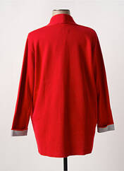 Gilet manches longues rouge FRANK WALDER pour femme seconde vue