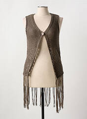 Gilet sans manche marron DIVAS pour femme seconde vue