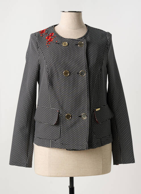 Veste chic tissage crêpe noir TUZZI femme