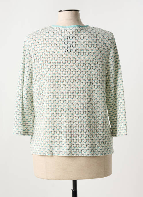 Gilet manches longues manches 3/4 bleu FRANK WALDER femme