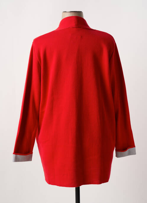 Gilet manches longues stretch rouge FRANK WALDER femme