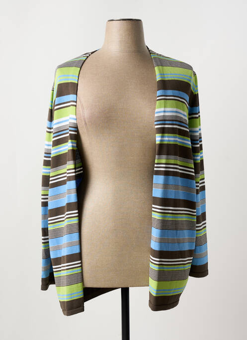 Gilet manches longues stretch vert FRANK WALDER femme