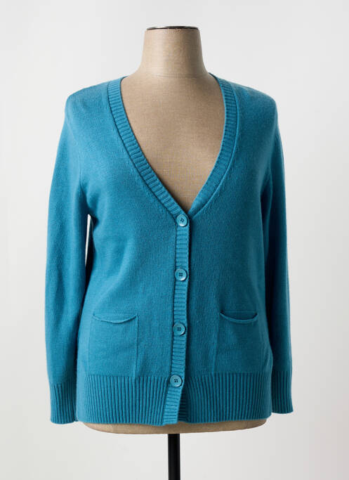 Gilet manches longues bleu FRANK WALDER pour femme