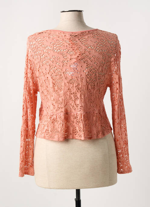 Gilet manches longues orange DIVAS pour femme