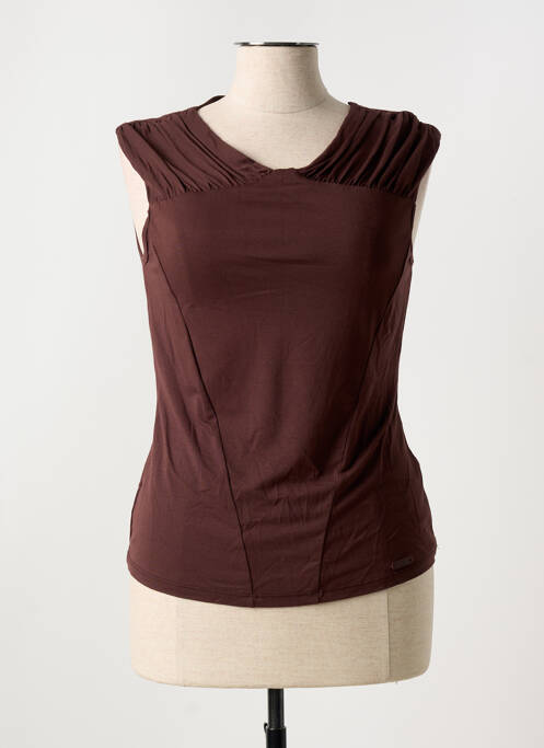 Débardeur marron DIVAS pour femme