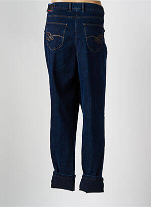 Pantalon droit stretch taille normale bleu GEVANA femme