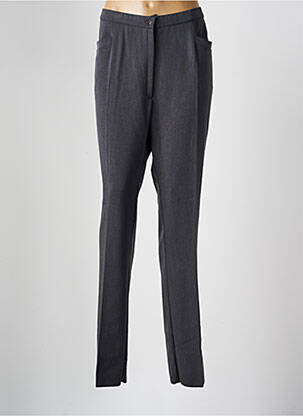 Pantalon slim taille élastique taille normale gris GEVANA femme