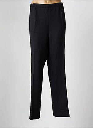 Pantalon droit tissage crêpe taille normale noir FRANCE RIVOIRE femme