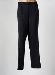 Pantalon droit tissage crêpe taille normale noir FRANCE RIVOIRE femme