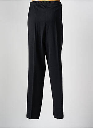 Pantalon droit tissage crêpe taille normale noir FRANCE RIVOIRE femme