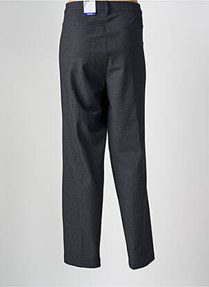 Pantalon droit fermeture zippée sous rabat boutonné taille normale gris FRANK WALDER femme