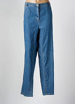 Jeans coupe droite stretch taille normale bleu TONI femme