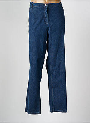 Jeans coupe droite stretch taille normale bleu TONI femme