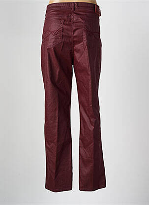Pantalon slim tissage enduit taille normale rouge FRED SABATIER femme