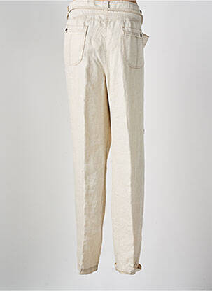 Pantalon droit taille élastique taille normale beige FRED SABATIER femme