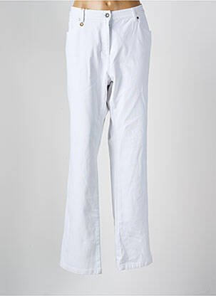 Jeans coupe droite stretch taille normale blanc SAINT JAMES femme