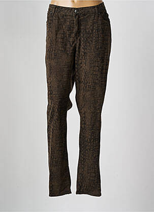 Pantalon slim stretch taille normale marron MERI & ESCA femme