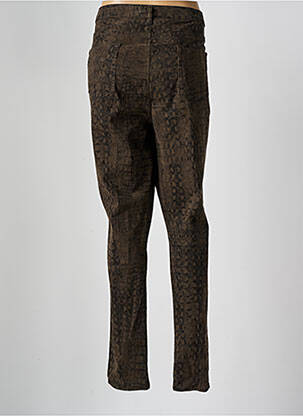Pantalon slim stretch taille normale marron MERI & ESCA femme