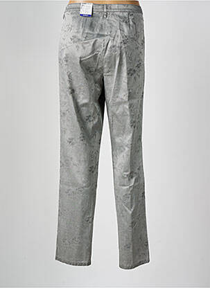 Pantalon droit stretch taille normale gris FRANK WALDER femme