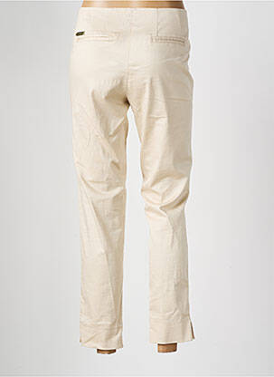Pantalon 7/8 taille à pinces taille normale beige ESCORPION femme